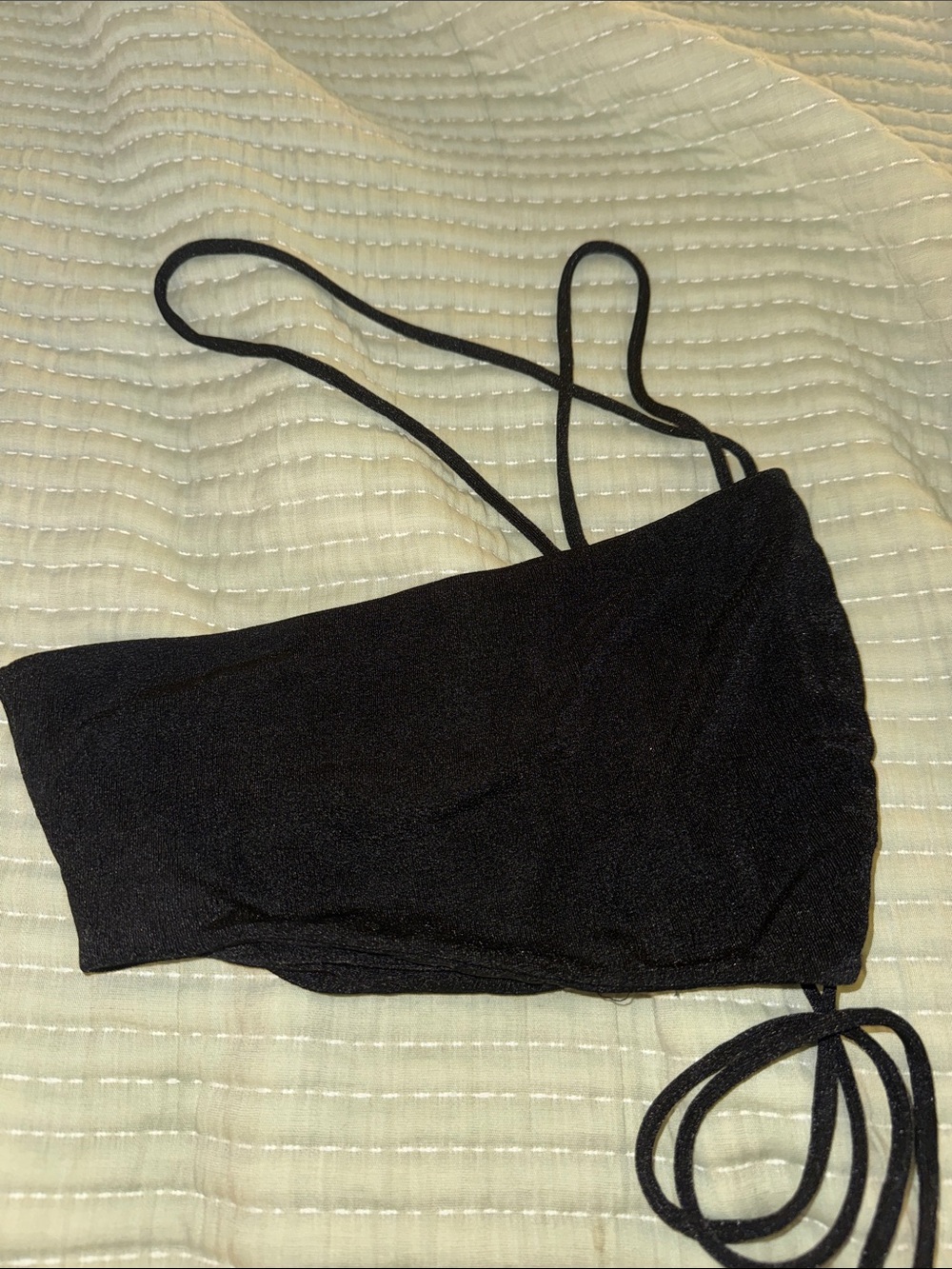 Princess Polly Black Strappy Camisole Crop Top